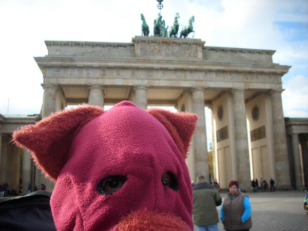 Rudolf vor dem Brandenburger Tor